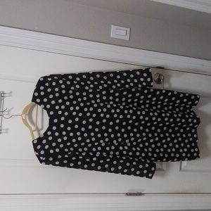 Vintage Polka-dot cocktail dress with bow